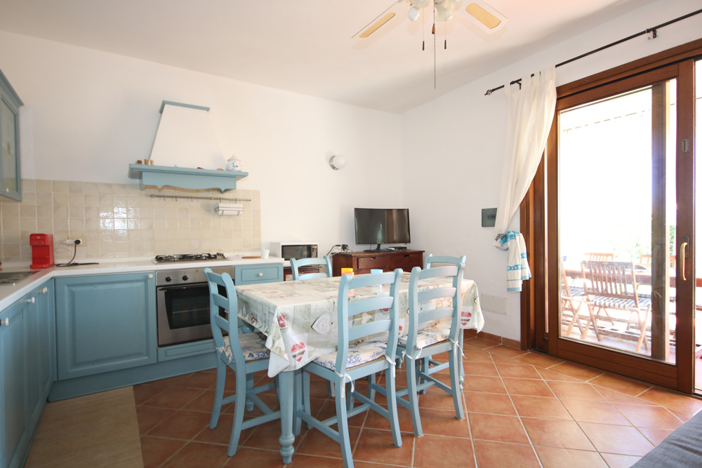 La Zona Pranzo e l'ingresso della Veranda